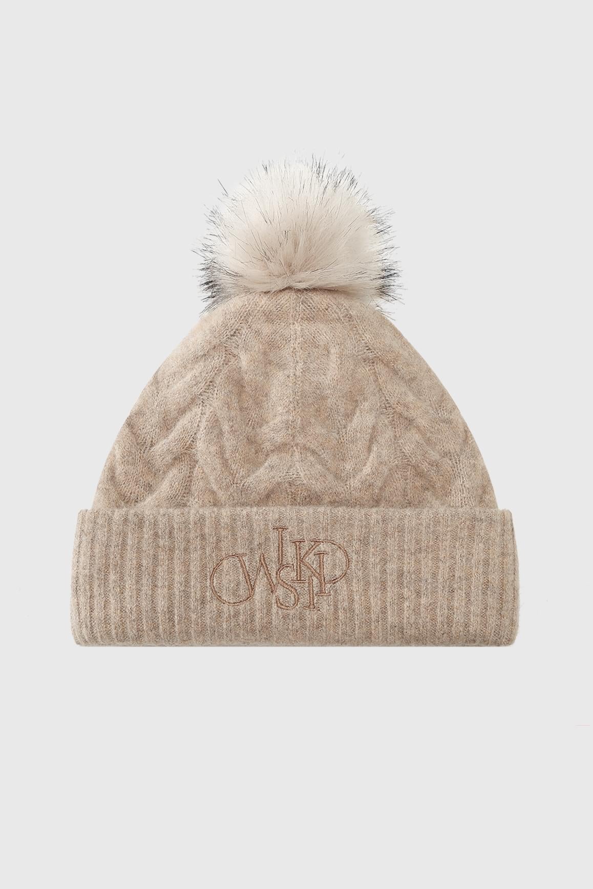 Chunky Cable Knit Beanie - Desert Bloom