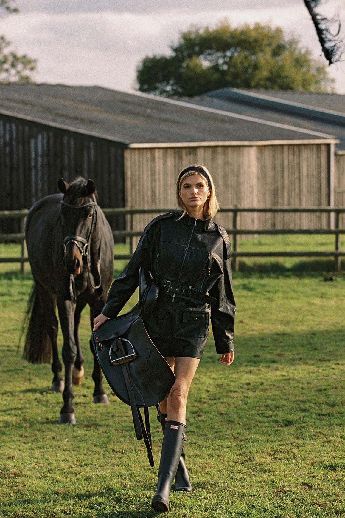 Retro Faux Leather Jacket - Phantom
