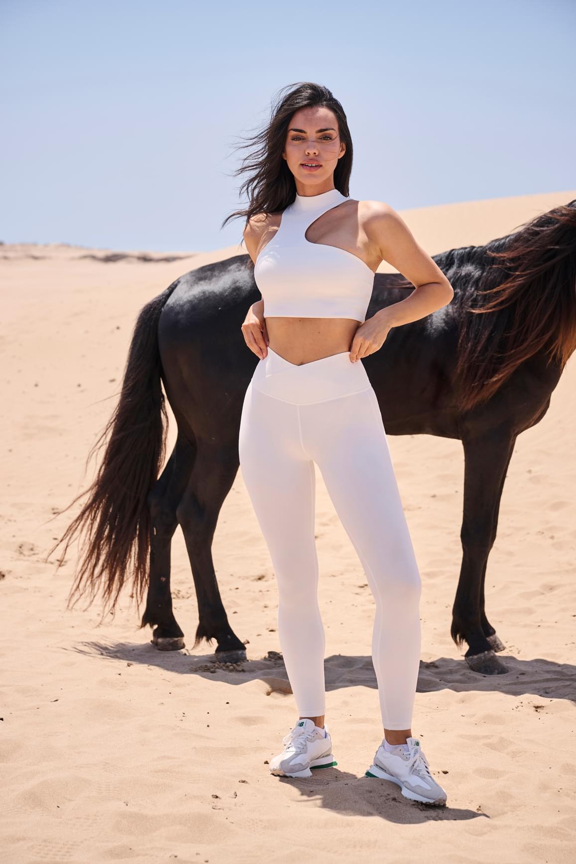 V-waist Yoga Legging - Ivory