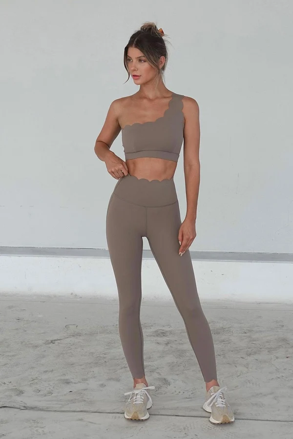 7/8 High-Waist Energy Legging - Almond Butter