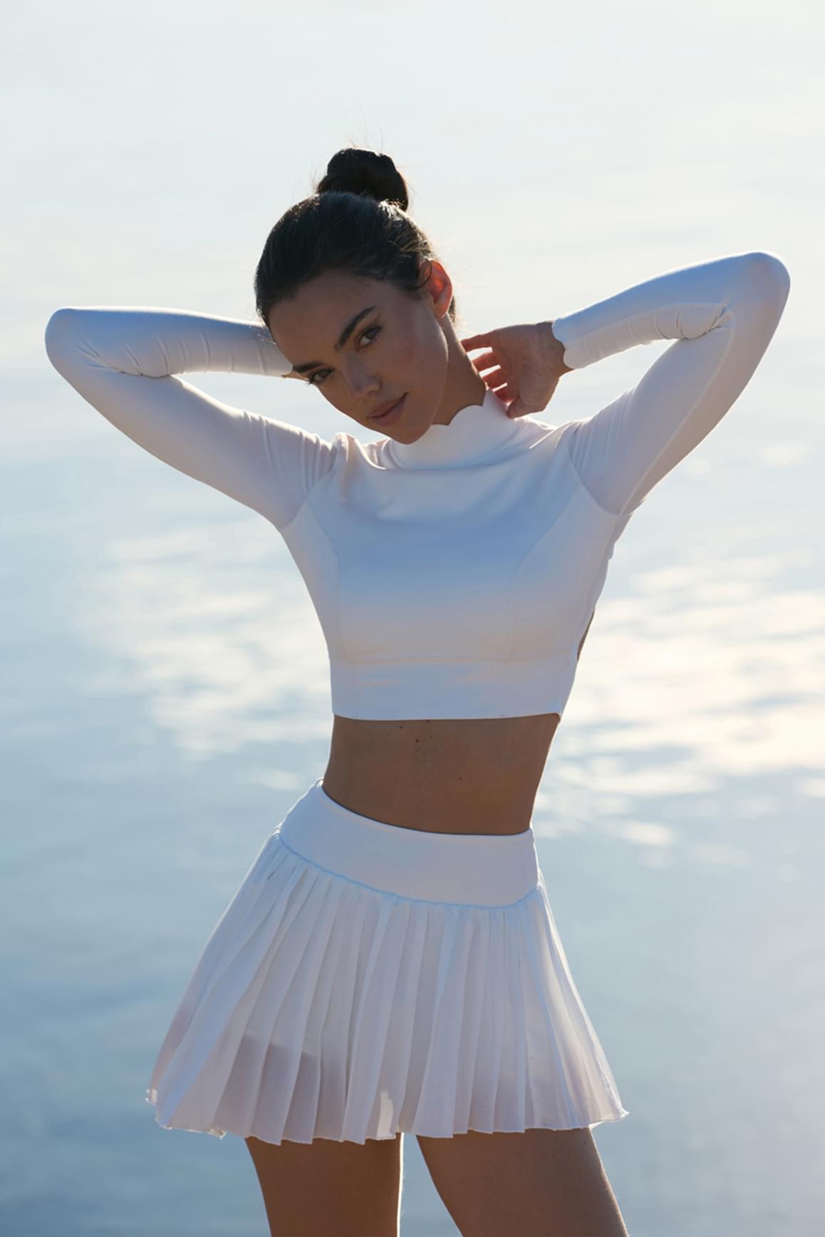 WISKII Lite Pleated Skirt - Ivory