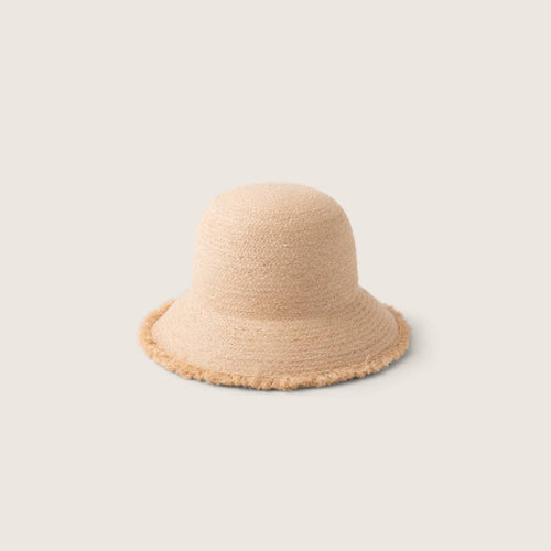 Stevie Sand | Raffia Straw Bucket