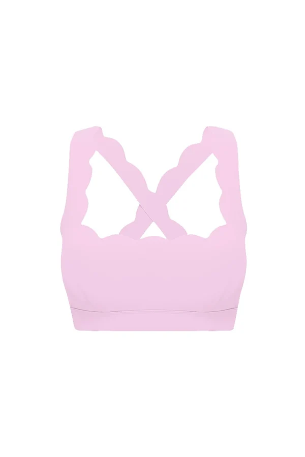 Cross Back Sports Bra - Sakura Zen