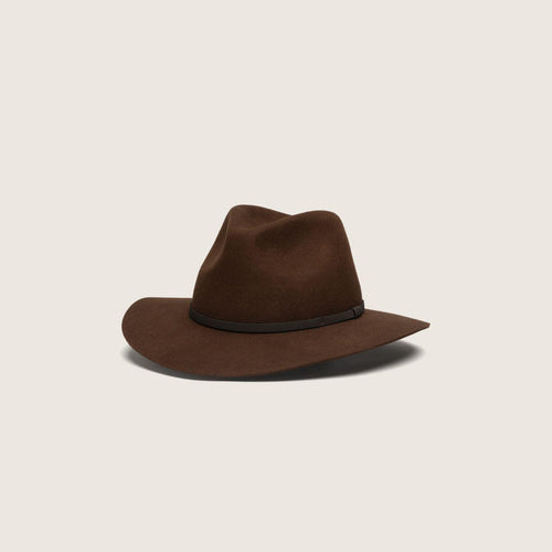 Anderson Brown | Packable Wide Brim Fedora Hat