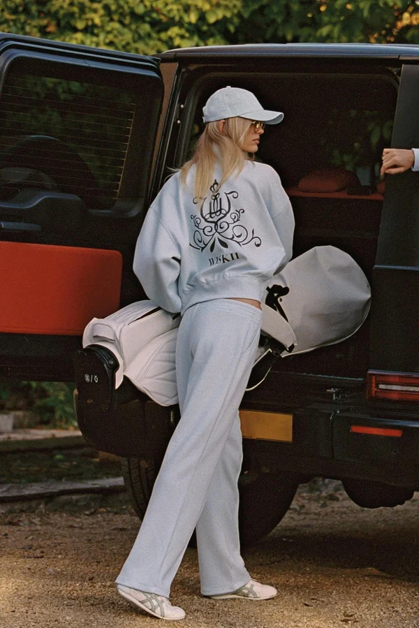 Heritage Wide Sweatpant -  Frozen Salt