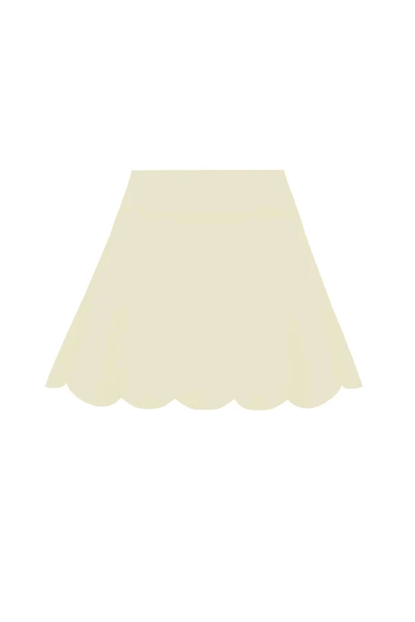 High-Waist A-line Tennis Skirt - Pure Vanilla