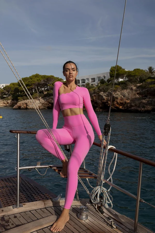 High-waist Training Legging - Pink Hollywood