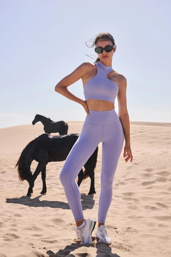 High-waist Training Legging - Lavender Frost