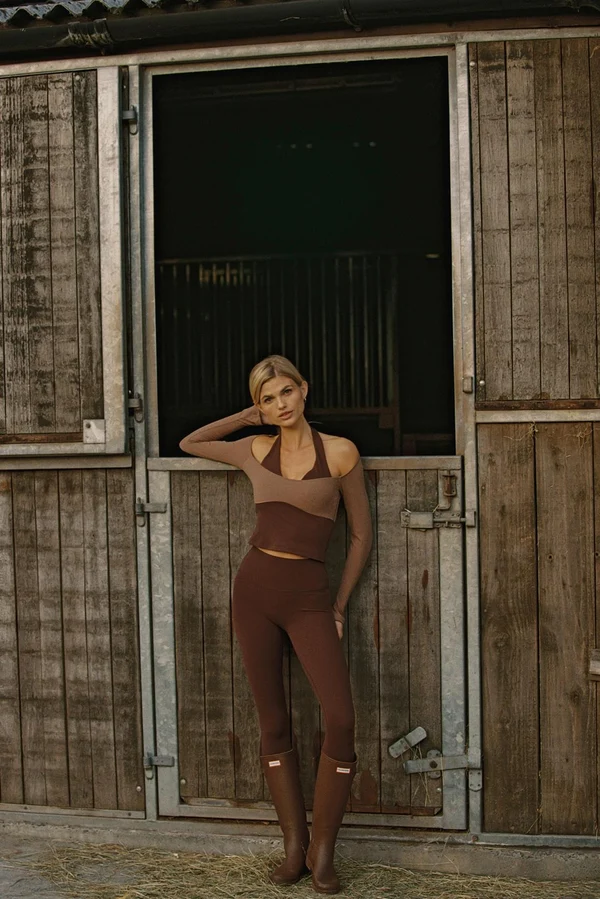 High-Waist Vigor Scrunch Legging - Velvet Fig