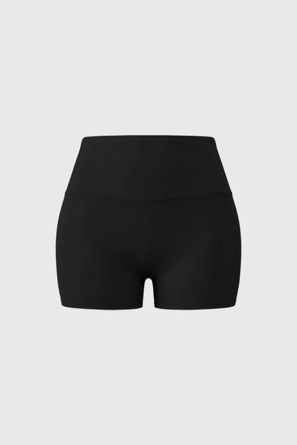 Riviera High Rise Scrunch Short - Black