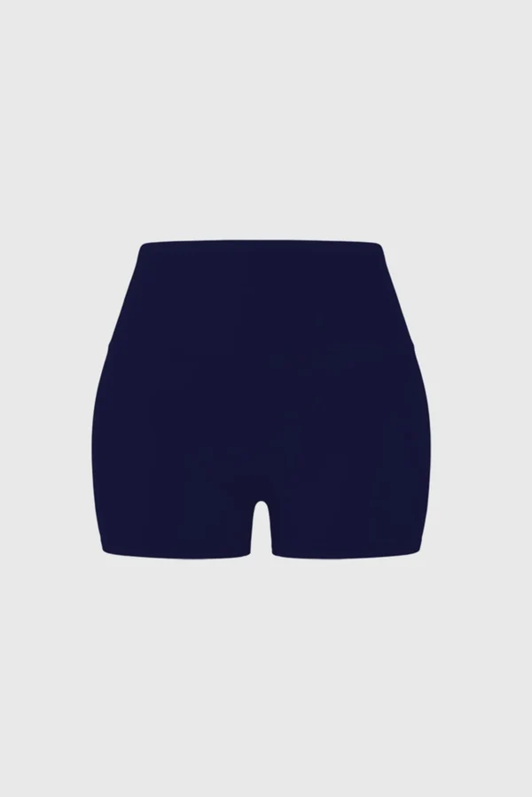 Riviera High Rise Scrunch Short - Midnight Blue