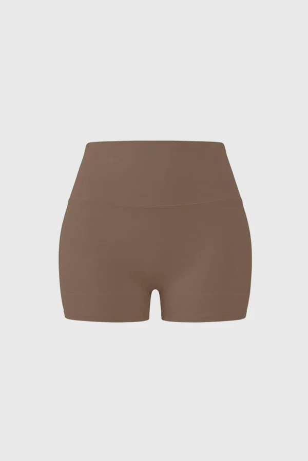 Riviera High Rise Scrunch Short - Desert Truffle