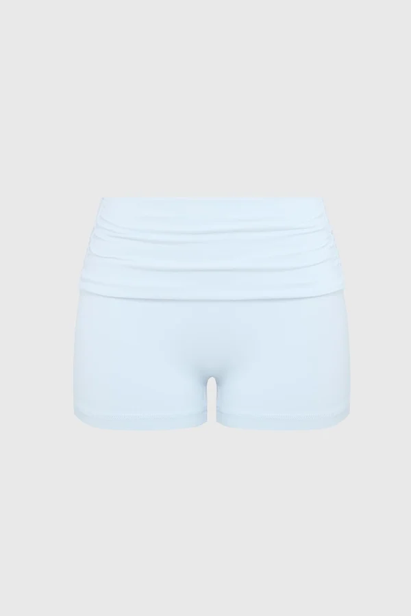 Riviera Low Rise Scrunch Short - Capri Serenity