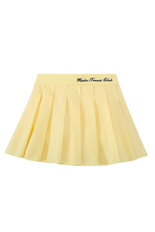 Riviera Pleated Skirt - Lemon Sorbet