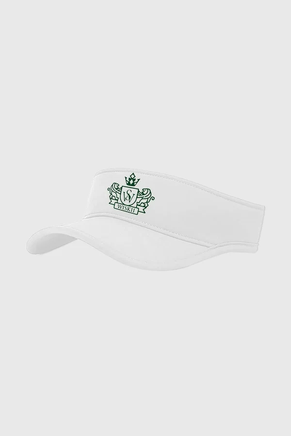 Riviera Retro Tennis Visor - Blanc/Green
