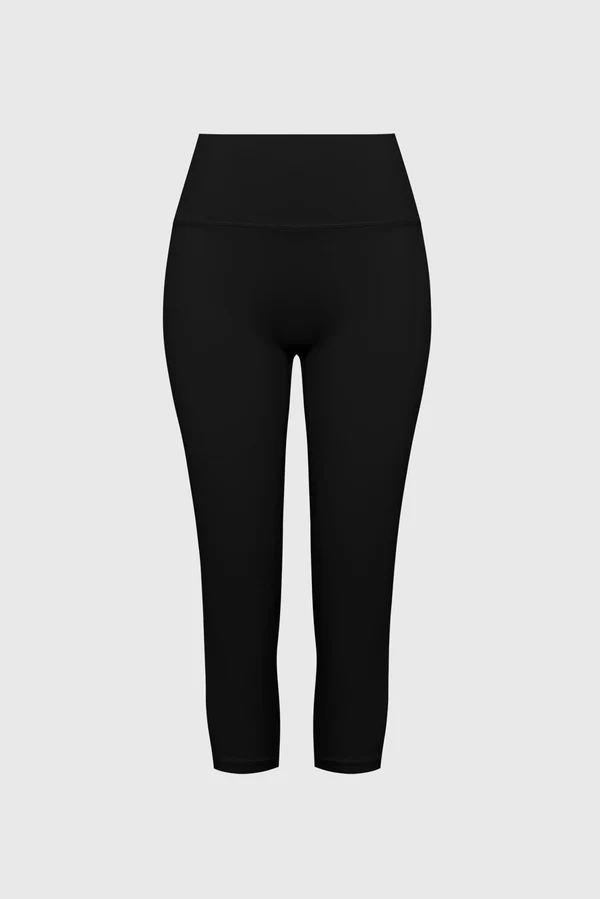 Riviera Scrunch Capri Legging - Black