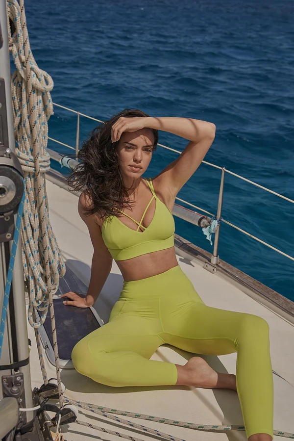 Suit Yourself Sports Bra - Bitter Lime