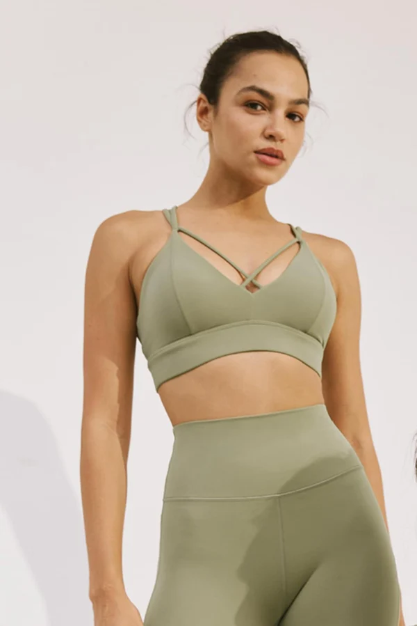 Suit Yourself Sports Bra - Muted Khaki