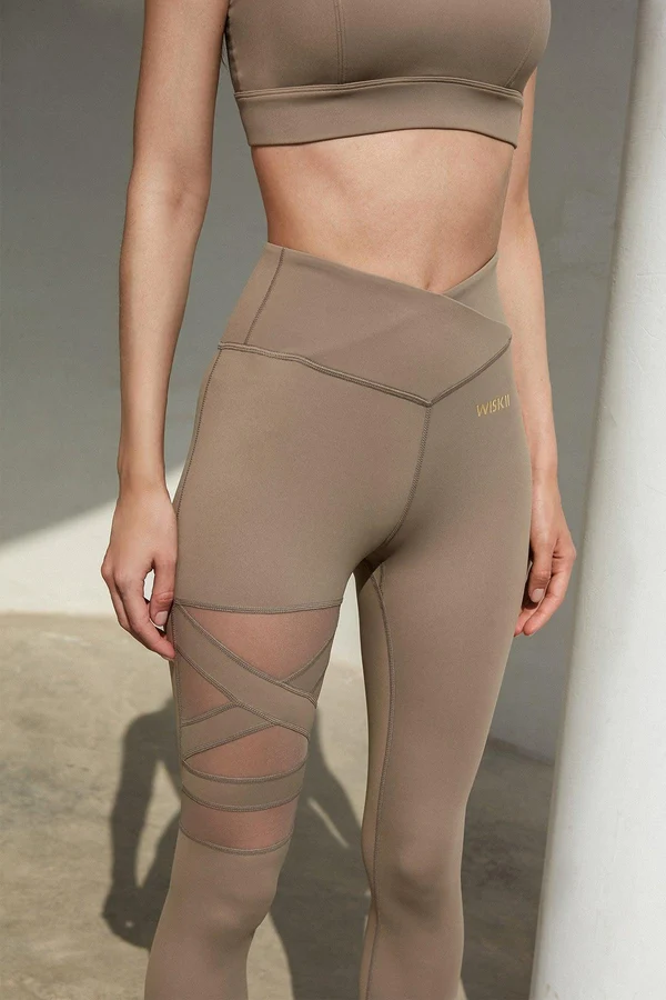 Training Mesh Legging - Almond Butter