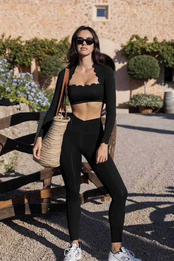 V-waist Yoga Legging - Black