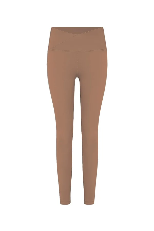 V-waist Yoga Legging - Tuscan Tan
