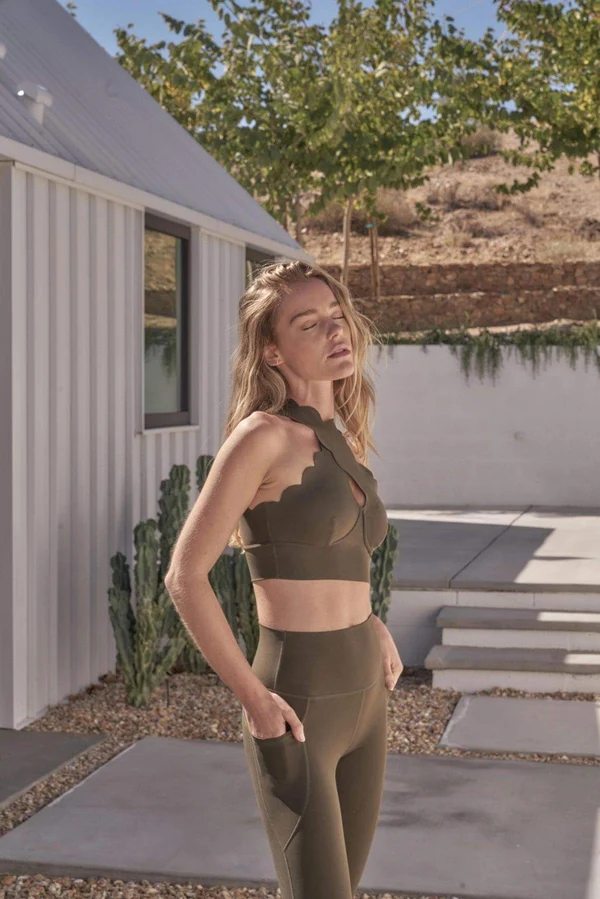 WISKII Crisscross Bra - Forest