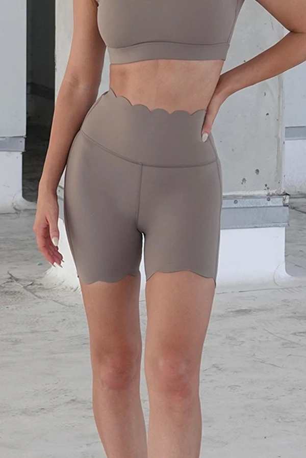 WISKII High-waist Biker Short - Almond Butter