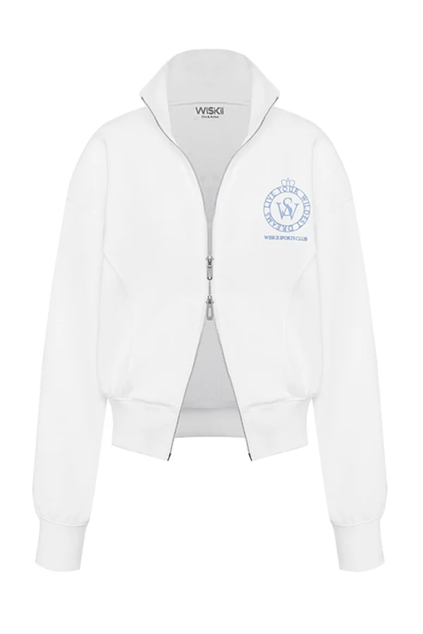 WISKII Two-Way Zipper Jacket - Ivory